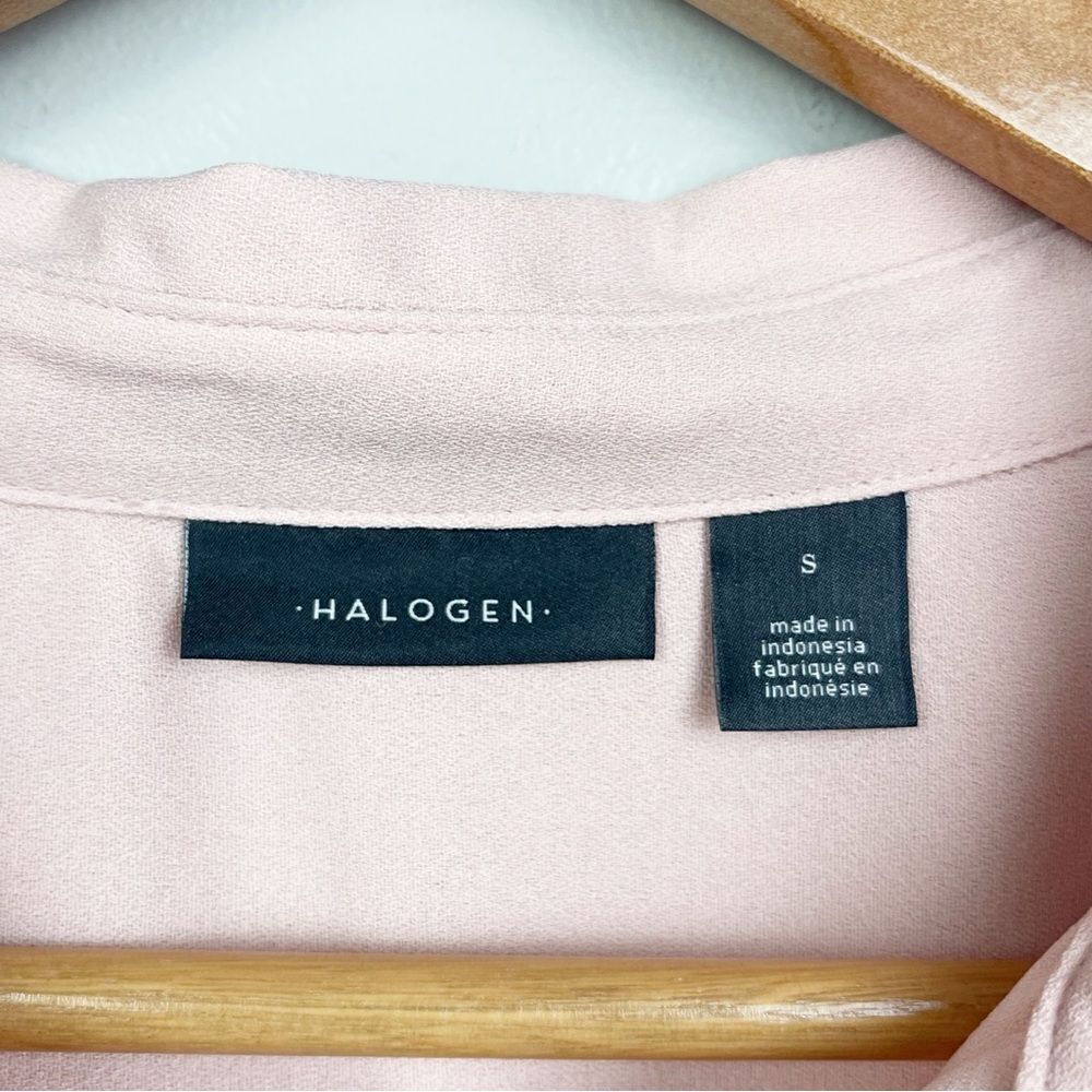 Halogen Pale Pink Button-Down Blouse - Picture 3 of 7